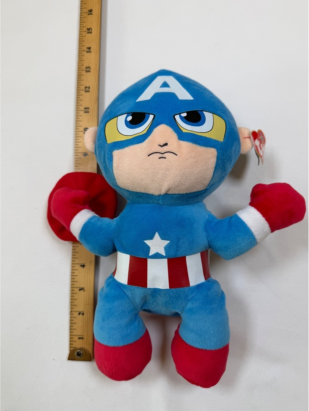 Ty Beanie Buddies Captain America Plush Toy Marvel